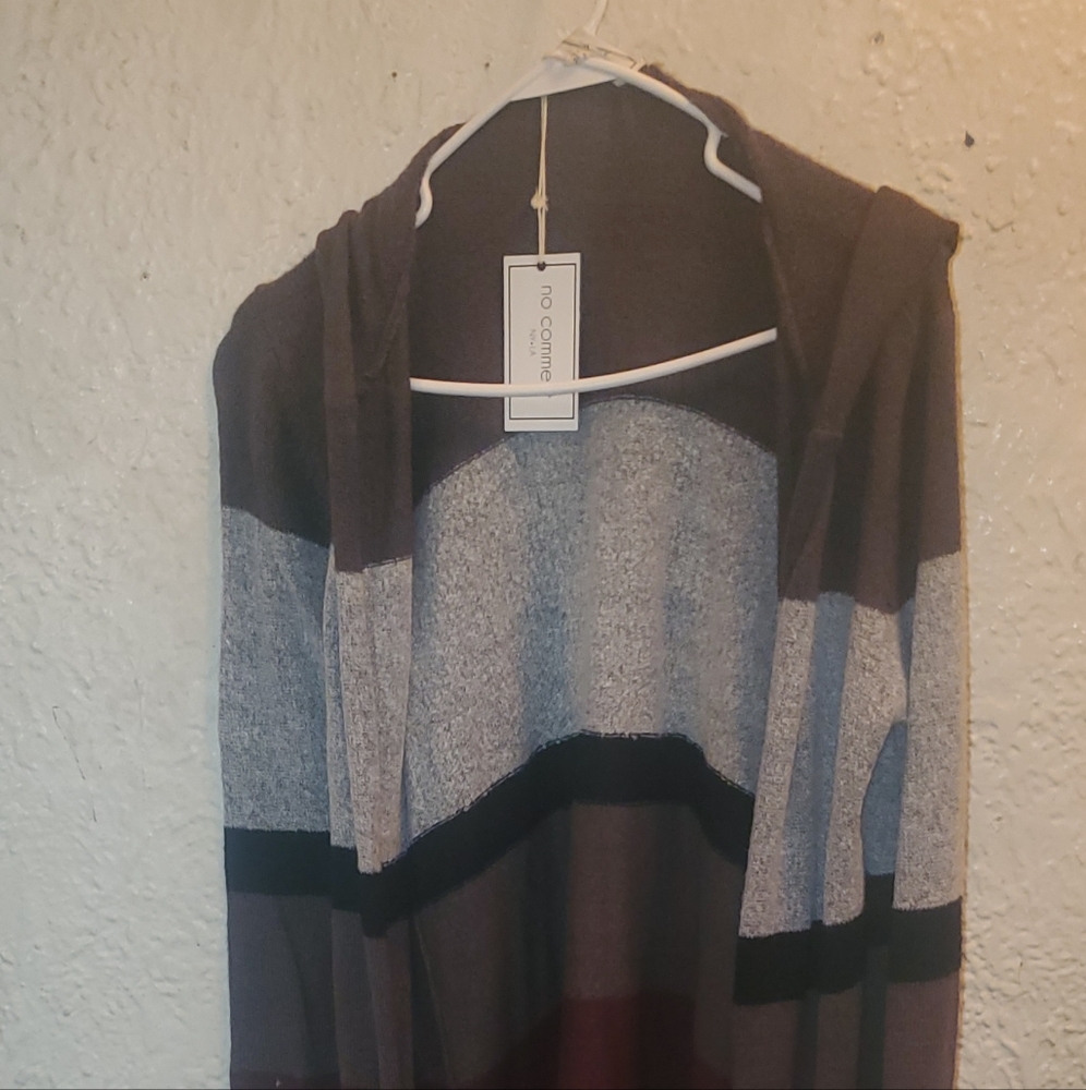 Cardigan with Hoodie
